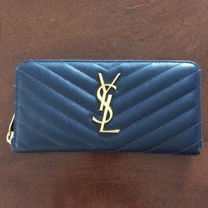 YSL zip around wallet